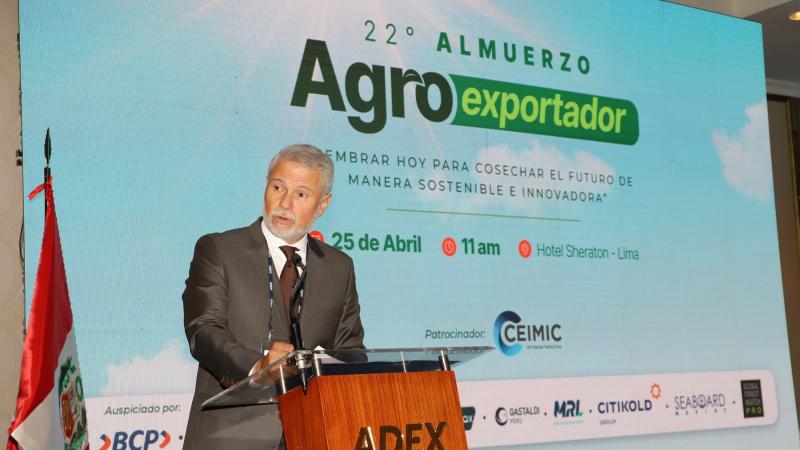 ADEX realiza hoy el XXIII Almuerzo Agroexportador