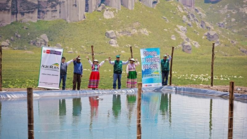Agro Rural: pequeños productores agropecuarios de Arequipa se benefician con proyecto Recarga Hídrica que actúa frente a escasez de agua
