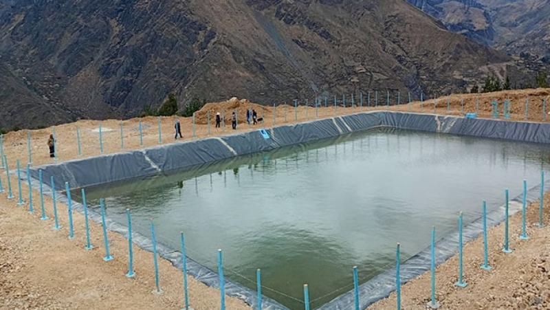 Áncash: Entregan 14 reservorios que almacenarán 18.000 m3 de agua de lluvia