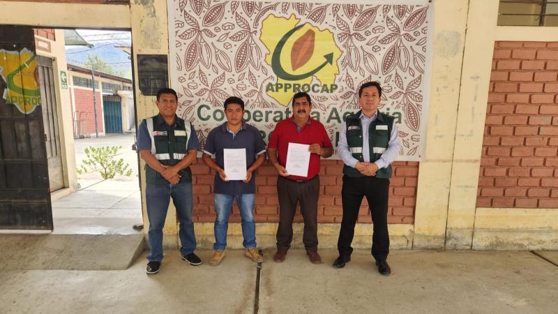 Cooperativa agraria APPROCAP LTDA firmó acuerdo con Midagri para geolocalizar parcelas de cacao en Piura