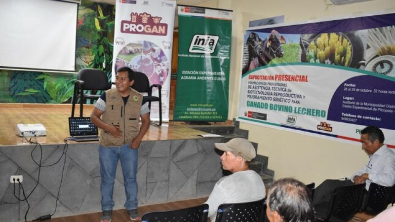 Cusco: INIA capacita en mejoramiento genético de ganado vacuno a productores de Kosñipata