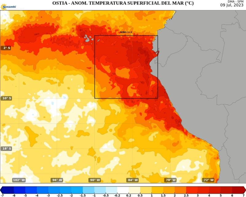 El Niño costero continuará hasta el verano 2024 con magnitud entre débil y moderada