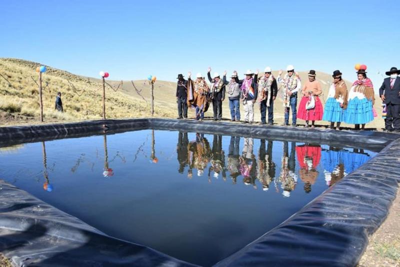 Gore Puno pone en marcha 60 microreservorios para la cosecha de agua