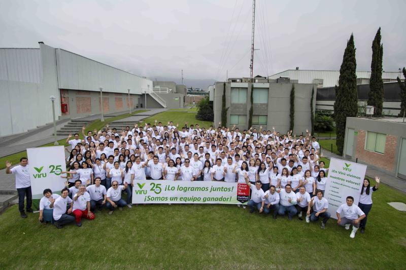 Great Place To Work reconoce a Virú S. A. como la Mejor Industria para trabajar en el Perú 2020