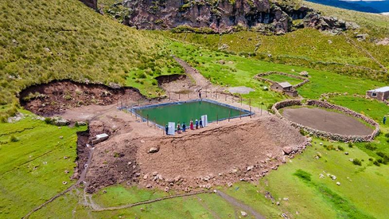 Más de 13 mil familias productoras se beneficiaron con proyecto de recarga hídrica de Agro Rural