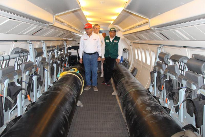 Minagri traslada geomembranas para solucionar crisis de abastecimiento de agua potable y regadío