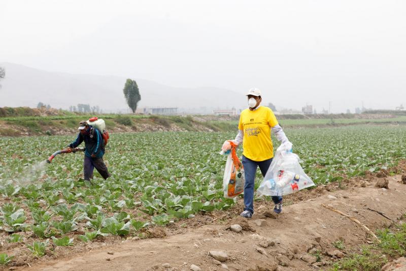 Municipalidad de Lima realizó campaña ambiental para evitar contaminación de tierras agrícolas del Valle del Chillón