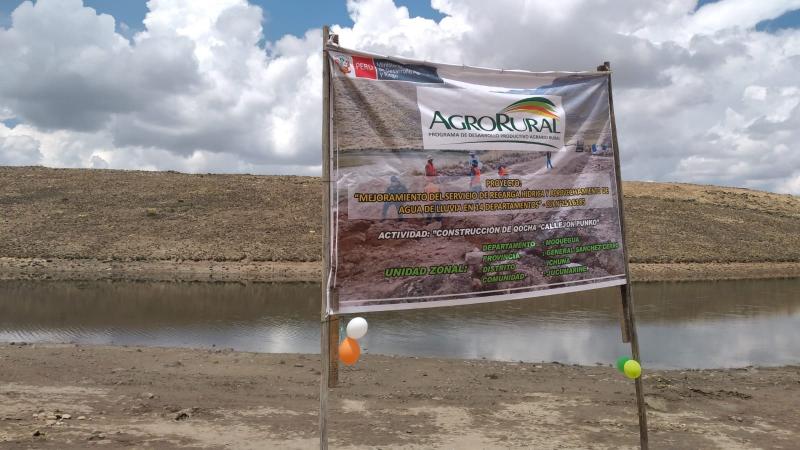 Proyecto de recarga hídrica de Agro Rural benefició a más de 13 mil productores agropecuarios en 2023