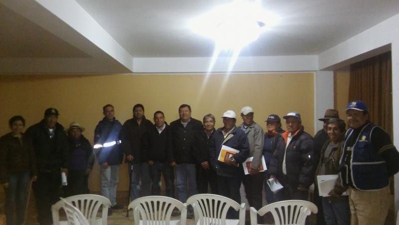 Se inicia  plan de trabajo de capacitaciones a ganaderos en Santa Cruz de Andamarca