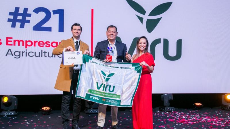 Viru S. A. es reconocida por GPTW como uno de “Los Mejores Lugares para Trabajar en América Latina 2025”