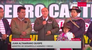 Agua, semillas, mercados, saneamiento, suelos, repoblamiento ganadero y forestal son los temas prioritarios de Juan Altamirano