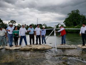 Entregan bocatomas rehabilitadas para abastecer de agua para riego en San Martín