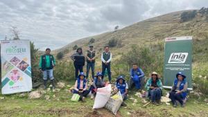 INIA instaló parcela demostrativa para incrementar semillas de trigo con calidad en distrito Muquiyauyo