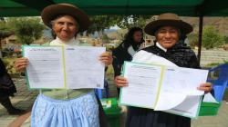 Midagri entregó 1365 títulos de propiedad rural en Cajamarca