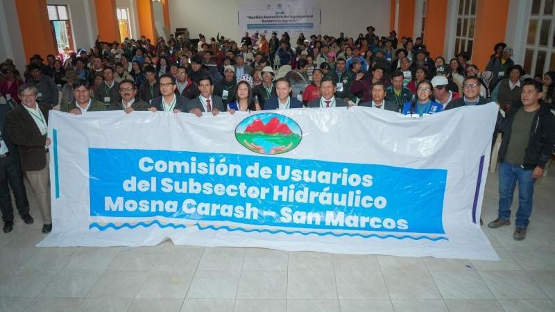 Áncash: San Marcos fortalece su agricultura con mejoramiento de sistemas hídricos para beneficio de 3000 usuarios