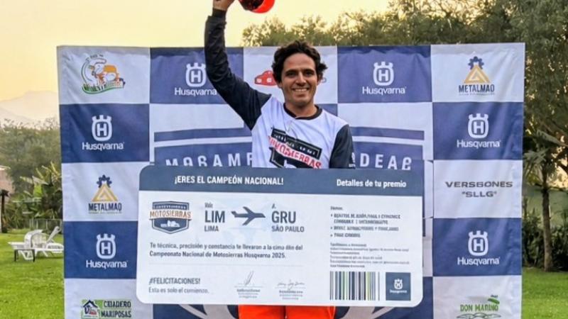 Campeonato Nacional de Motosierras ya tiene al representante peruano para la final en Brasil