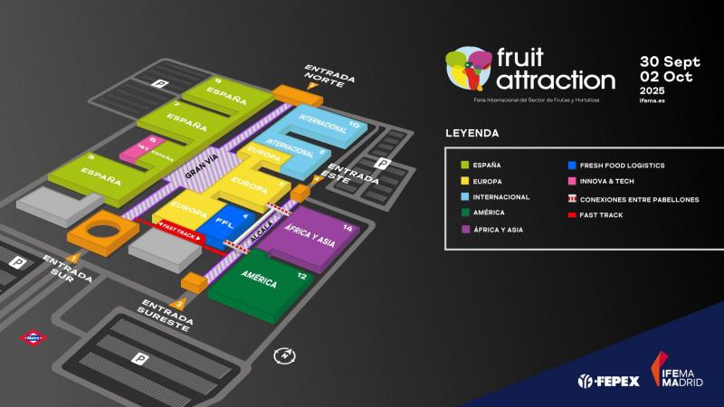 Fruit Attraction 2025 refuerza su crecimiento y liderazgo con una nueva distribución de pabellones y sectorización