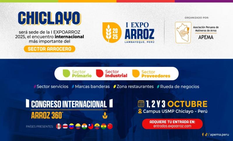 I EXPOARROZ 2025: el encuentro internacional más importante del sector arrocero