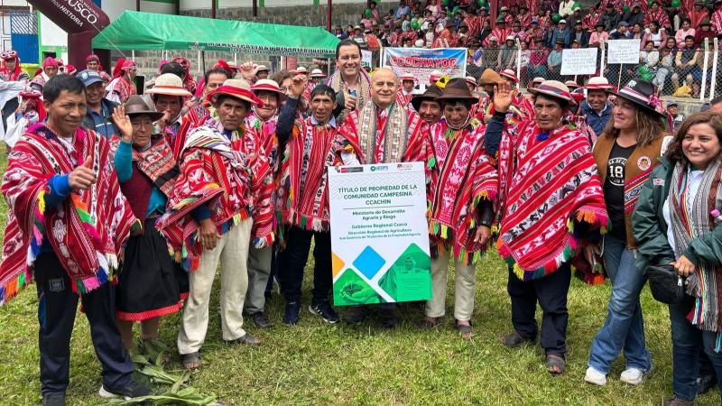 Midagri entregó 503 títulos de propiedad rural individual y 3 títulos de propiedad comunal en Cusco